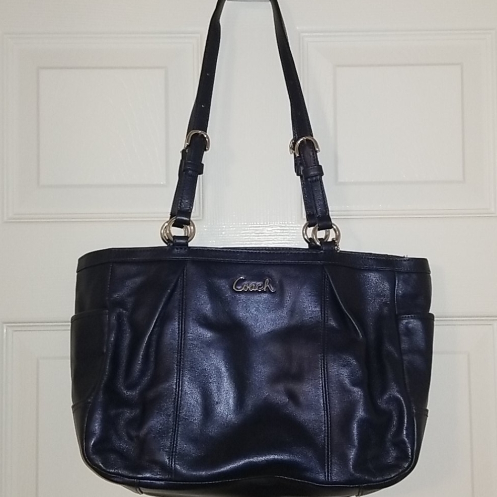 Navy Coach handbag